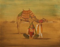 S. A. Noory, 12 x 15 Inch, Water color on Paper, Figurative Painting, AC-SAN-063